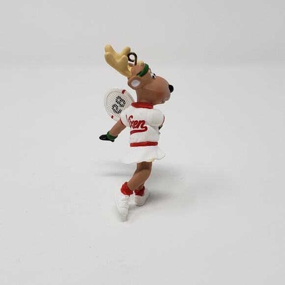 1989 Hallmark Vixen #4 Reindeer Champs Handcrafted Christmas Holiday Ornament - Picture 4 of 8